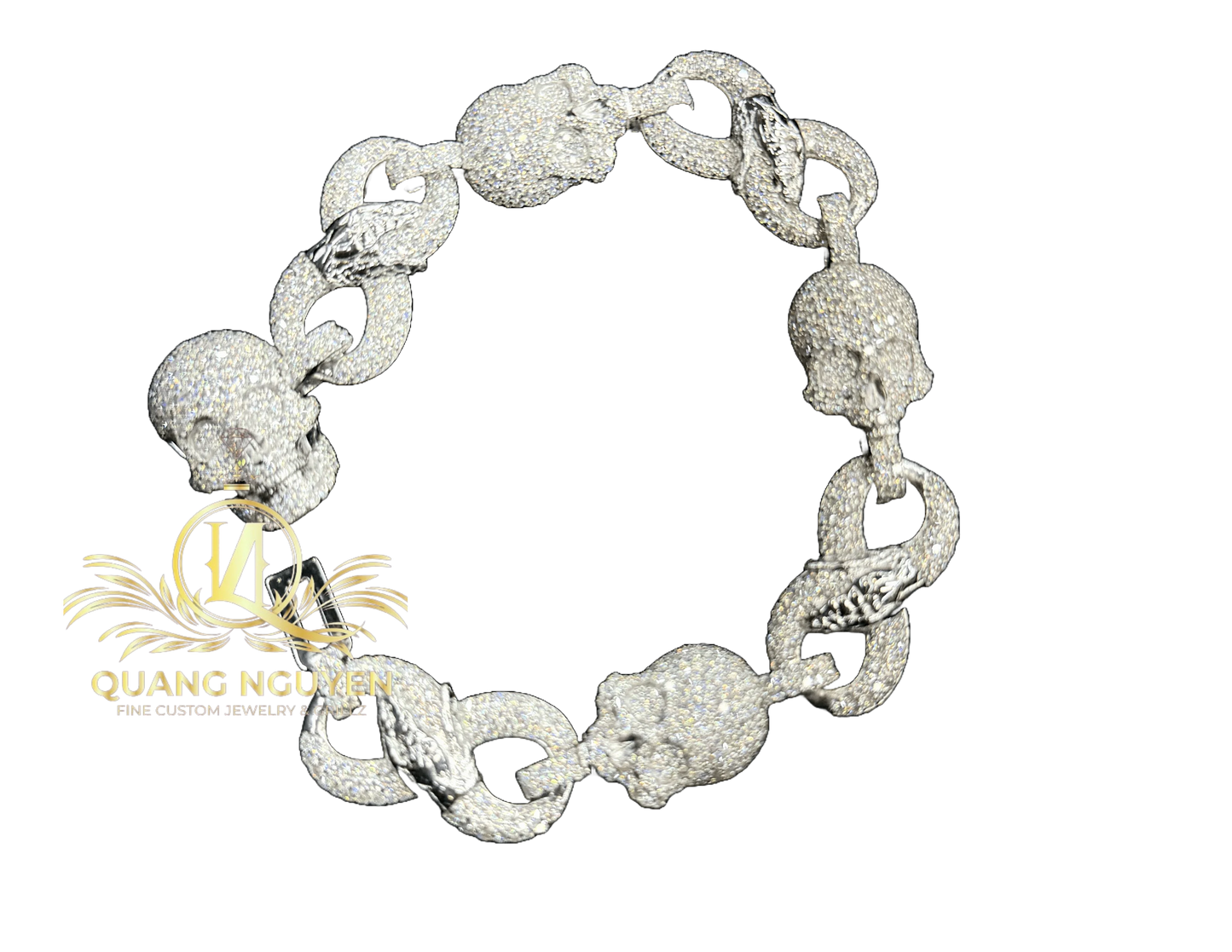 8.5 inch 18mm Bracelet Infiniti Skull