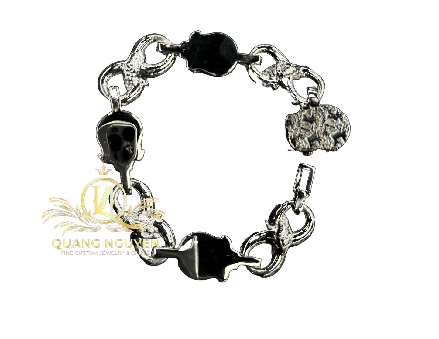 8.5 inch 18mm Bracelet Infiniti Skull