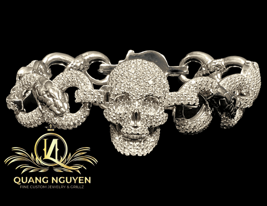 8.5 inch 18mm Bracelet Infiniti Skull