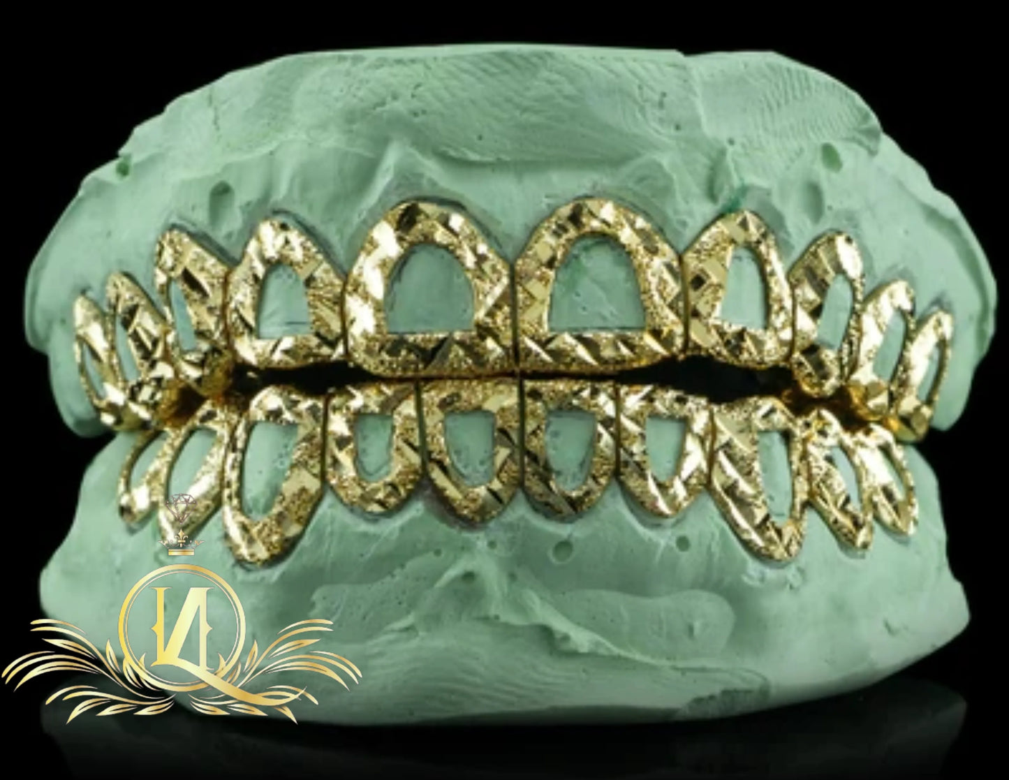 OPen Face Diamond Dust Solid Grillz